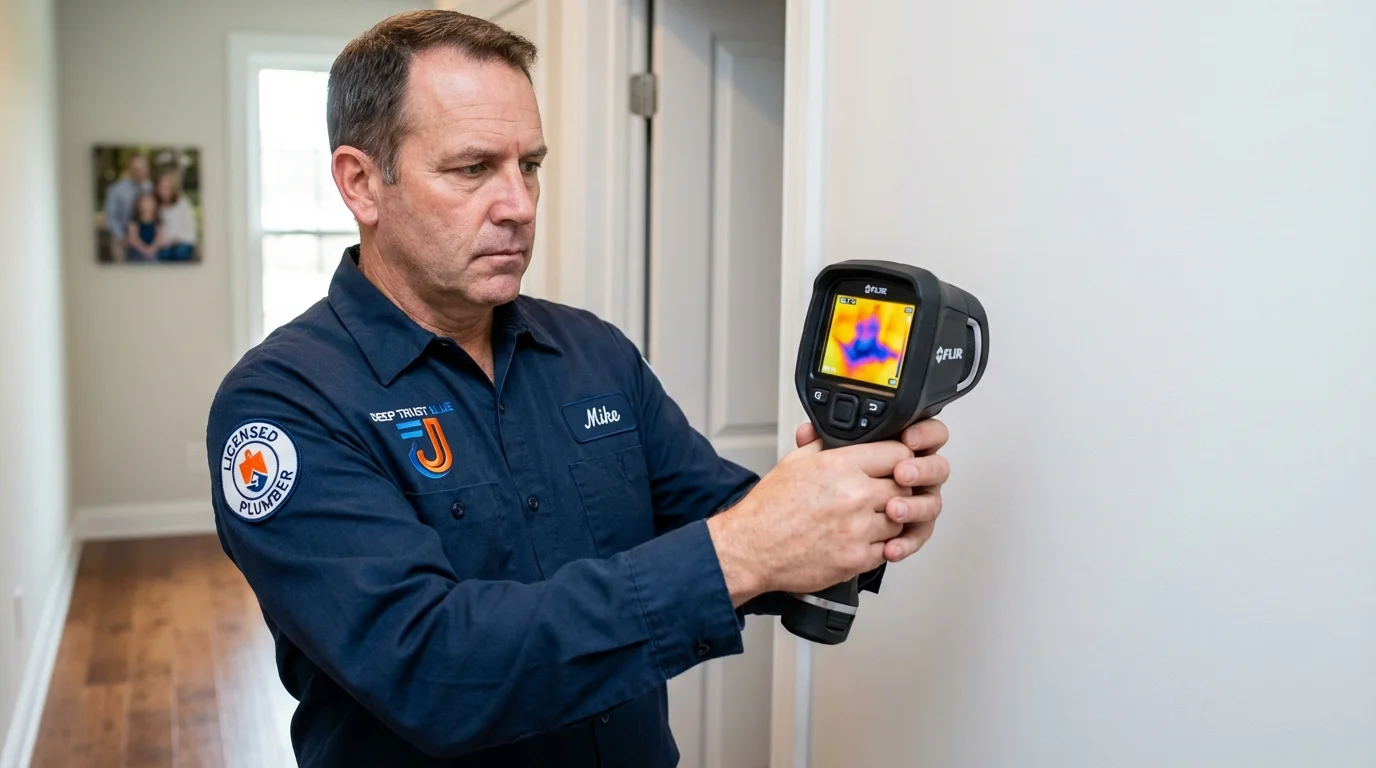 Thermal imaging leak detection by Johns Plumbing LLC in Metuchen